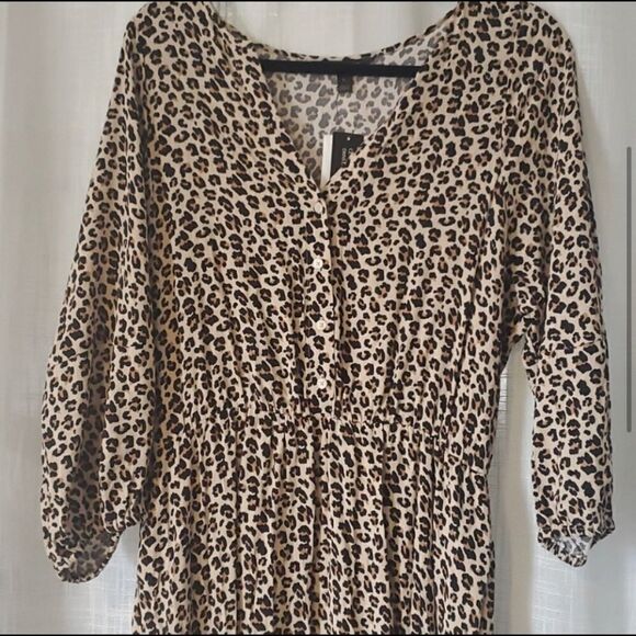 Banana Republic NWT leopard print dress C29 - Picture 4 of 8